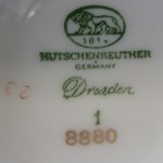 Hutschenreuther Form Dresden Moritzburg Porzellanmarke